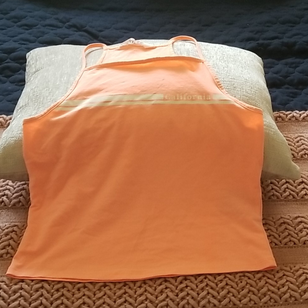 Orange California tank top